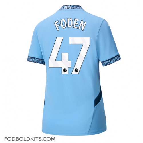 Manchester City Phil Foden #47 Hjemmebanetrøje Dame 2024-25 Kortærmet